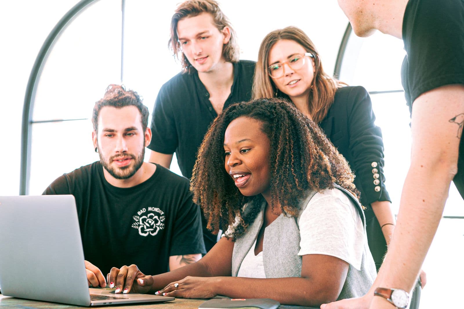 A leader presenting a strategy to a team