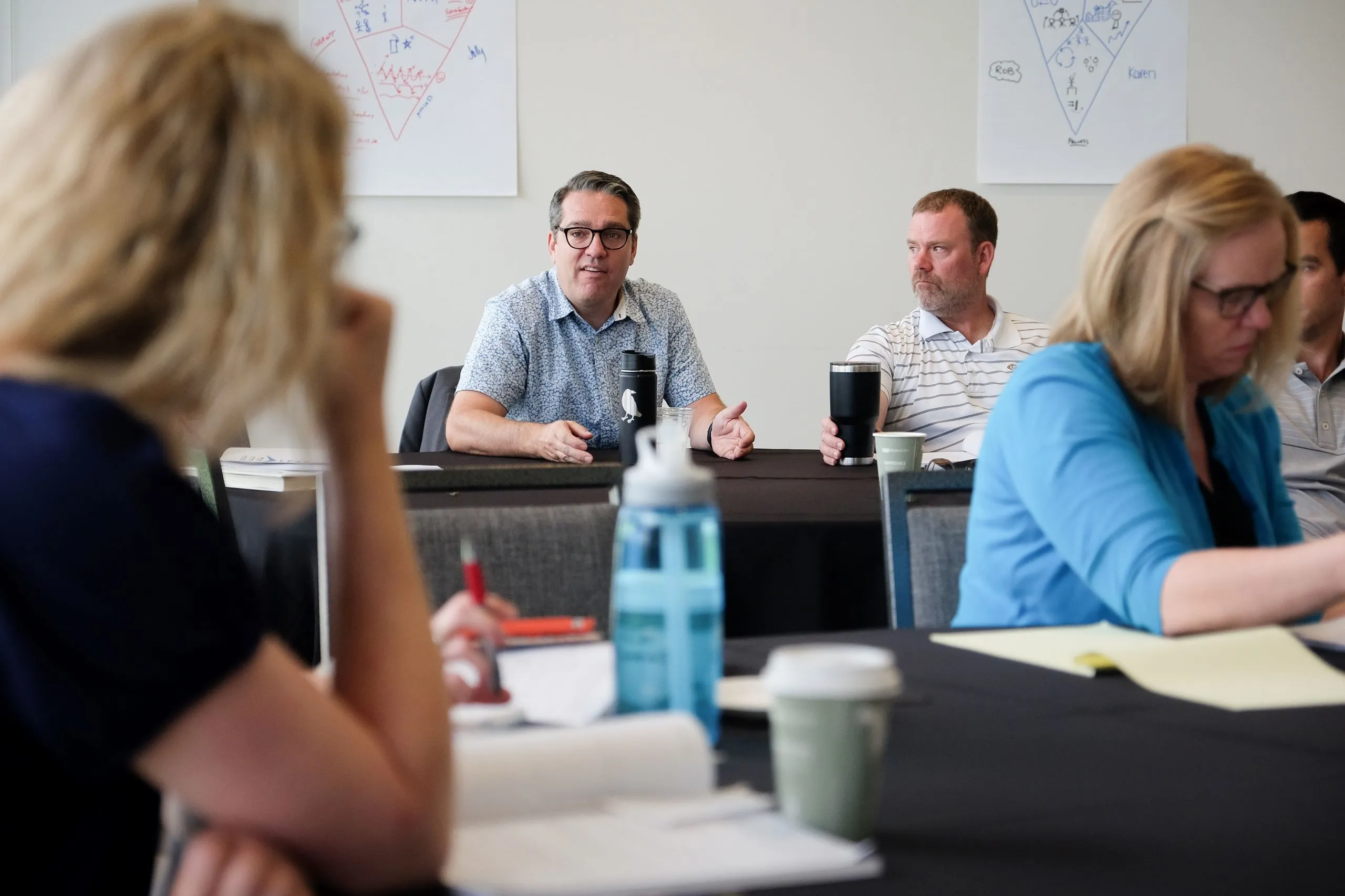 Richard Fagerlin leading a board development session